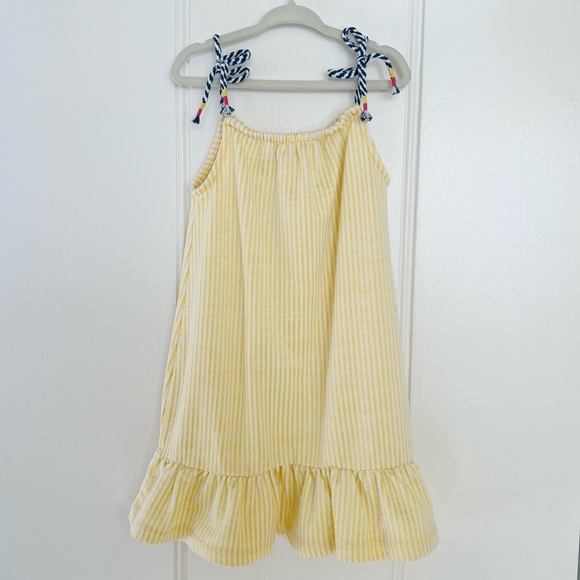Vince Camuto Other - Vince Camuto Yellow Striped Kids Sundress with Navy Accents | Girls 5T